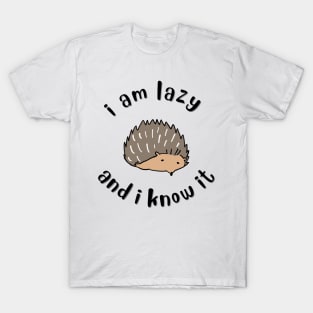 i am lazy and i know it T-Shirt